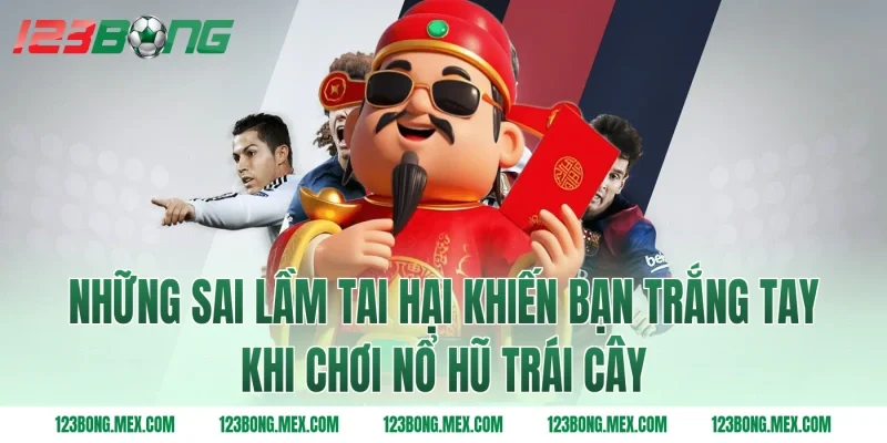 Những sai lầm tai hại khiến bạn trắng tay khi chơi nổ hũ trái cây